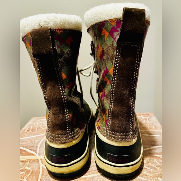 Sorel 1964 PAC Womens Sz 10 Boots Geometric Winter Insulated Lined Waterproof - Picture 5 of 7